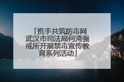 携手共筑防毒网 武汉市司法局何湾强戒所开展禁毒宣传教育系列活动
