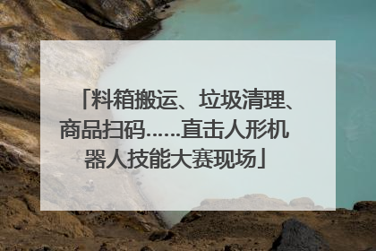 料箱搬运、垃圾清理、商品扫码……直击人形机器人技能大赛现场