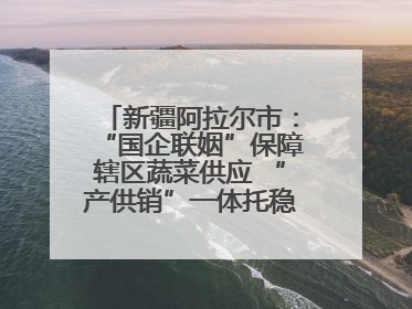 新疆阿拉尔市：“国企联姻”保障辖区蔬菜供应 “产供销”一体托稳市民菜篮子
