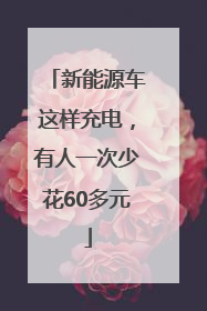 新能源车这样充电，有人一次少花60多元