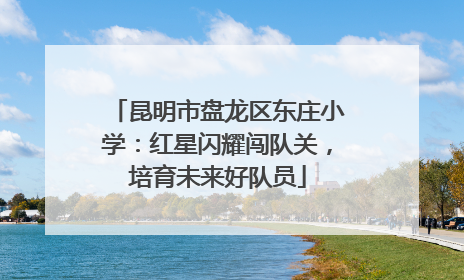 昆明市盘龙区东庄小学：红星闪耀闯队关，培育未来好队员