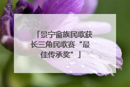 景宁畲族民歌获长三角民歌赛“最佳传承奖”