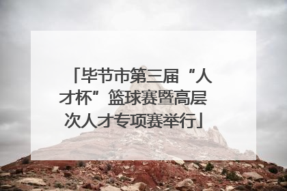 毕节市第三届“人才杯”篮球赛暨高层次人才专项赛举行