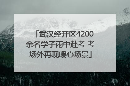 武汉经开区4200余名学子雨中赴考 考场外再现暖心场景
