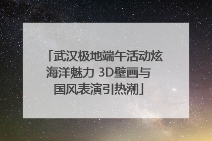 武汉极地端午活动炫海洋魅力 3D壁画与国风表演引热潮