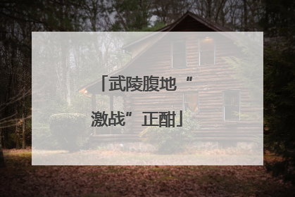 武陵腹地“激战”正酣