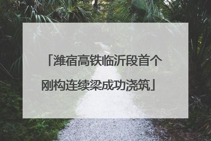 潍宿高铁临沂段首个刚构连续梁成功浇筑