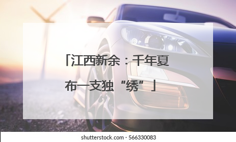 江西新余：千年夏布一支独“绣”