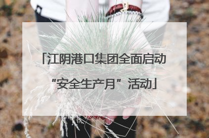 江阴港口集团全面启动“安全生产月”活动