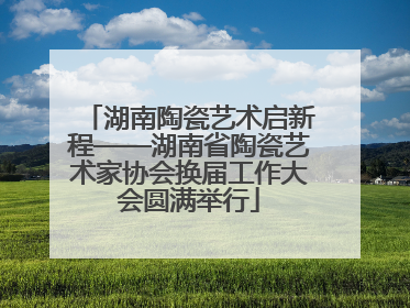湖南陶瓷艺术启新程——湖南省陶瓷艺术家协会换届工作大会圆满举行