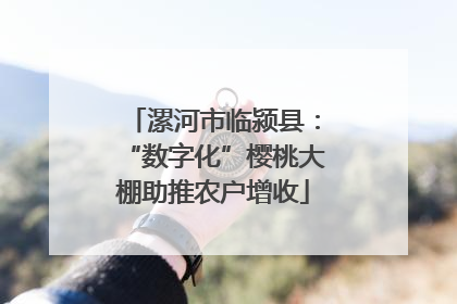 漯河市临颍县：“数字化”樱桃大棚助推农户增收