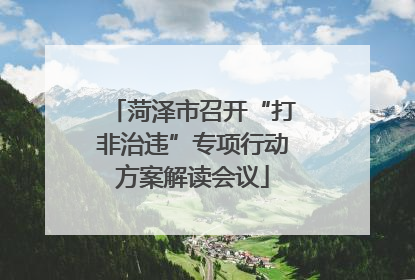 菏泽市召开“打非治违”专项行动方案解读会议