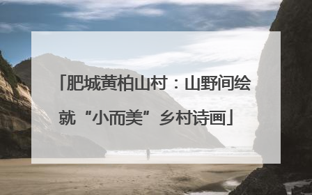 肥城黄柏山村：山野间绘就“小而美”乡村诗画