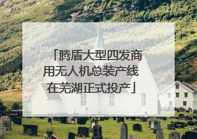 腾盾大型四发商用无人机总装产线在芜湖正式投产
