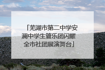 芜湖市第二中学安澜中学生管乐团闪耀全市社团展演舞台