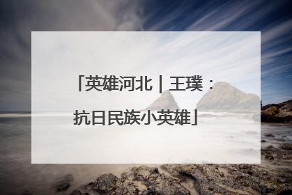 英雄河北｜王璞：抗日民族小英雄