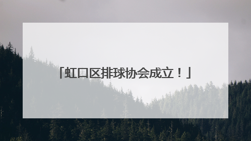 虹口区排球协会成立！