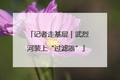 记者走基层｜武烈河装上“过滤器”