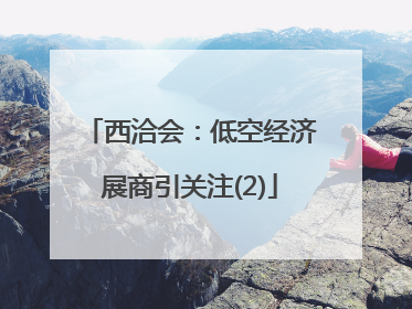 西洽会：低空经济展商引关注(2)
