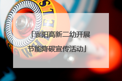 襄阳高新二幼开展节能降碳宣传活动