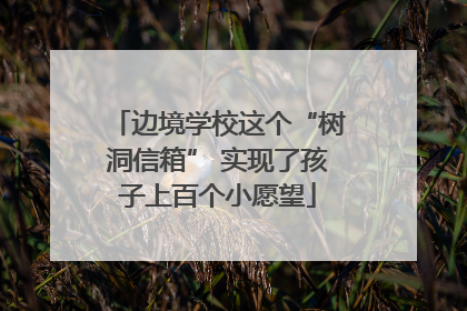 边境学校这个“树洞信箱” 实现了孩子上百个小愿望