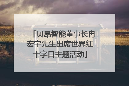 贝昂智能董事长冉宏宇先生出席世界红十字日主题活动