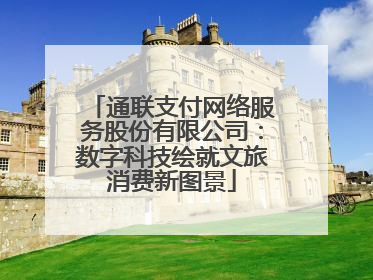 通联支付网络服务股份有限公司：数字科技绘就文旅消费新图景