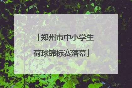 郑州市中小学生荷球锦标赛落幕