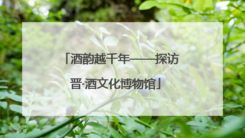酒韵越千年——探访晋·酒文化博物馆