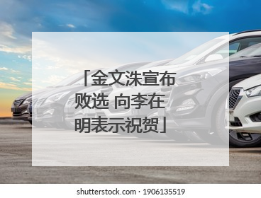 金文洙宣布败选 向李在明表示祝贺