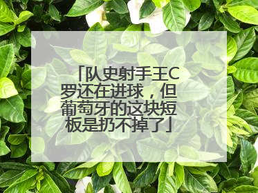 队史射手王C罗还在进球，但葡萄牙的这块短板是扔不掉了