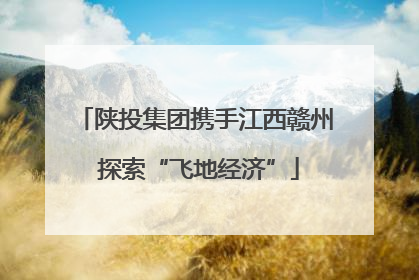 陕投集团携手江西赣州 探索“飞地经济”