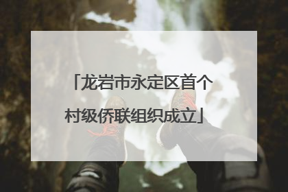 龙岩市永定区首个村级侨联组织成立