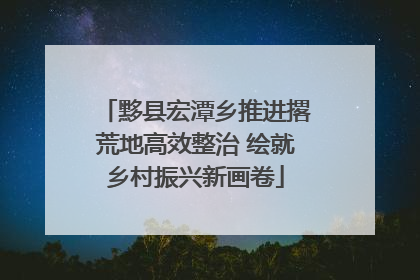 黟县宏潭乡推进撂荒地高效整治 绘就乡村振兴新画卷