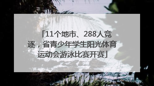 11个地市、288人竞逐，省青少年学生阳光体育运动会游泳比赛开赛