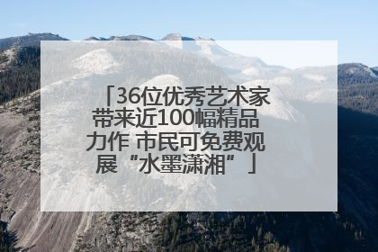36位优秀艺术家带来近100幅精品力作 市民可免费观展“水墨潇湘”