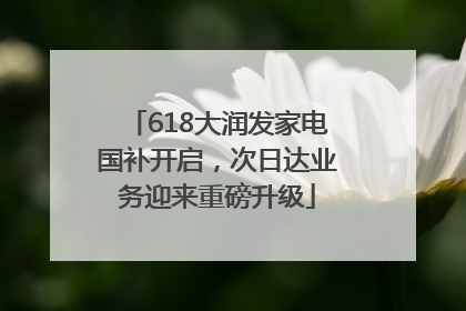 618大润发家电国补开启，次日达业务迎来重磅升级