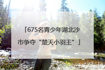 675名青少年湖北沙市争夺“楚天小羽王”