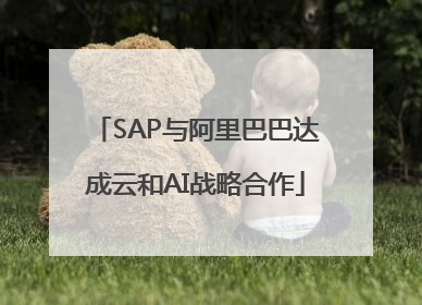 SAP与阿里巴巴达成云和AI战略合作